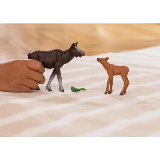 Schleich Moose Cow with Calf