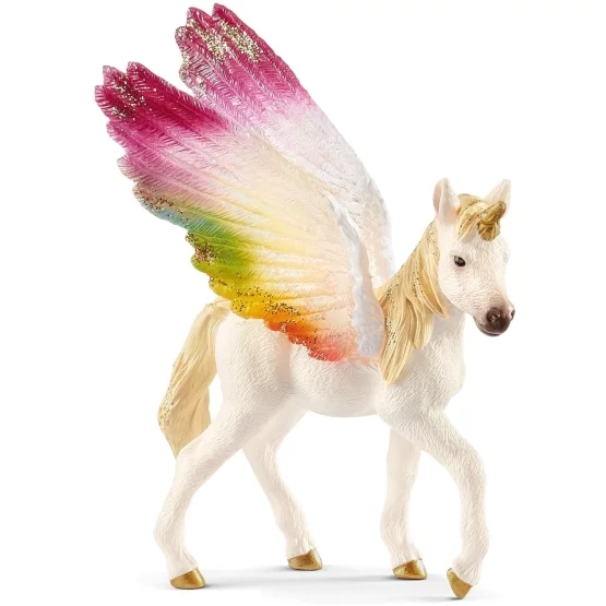 Schleich Winged rainbow unicorn foal