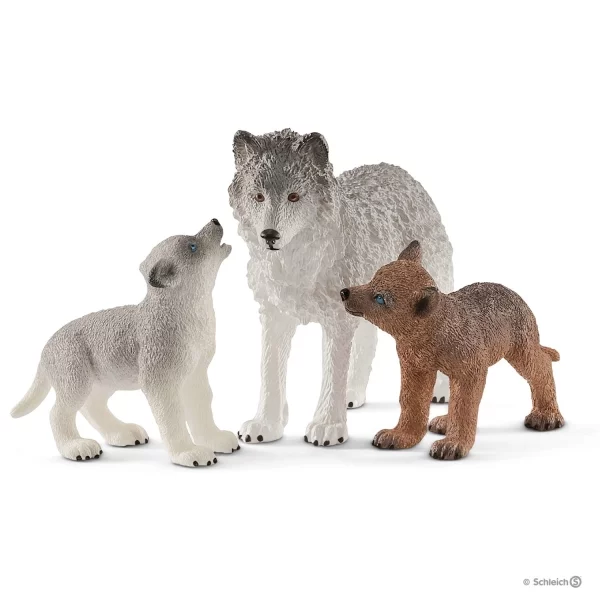 Schleich Wolf mother with puppies