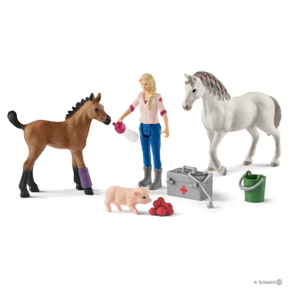 Schleich Doctor's visit to mare and foal